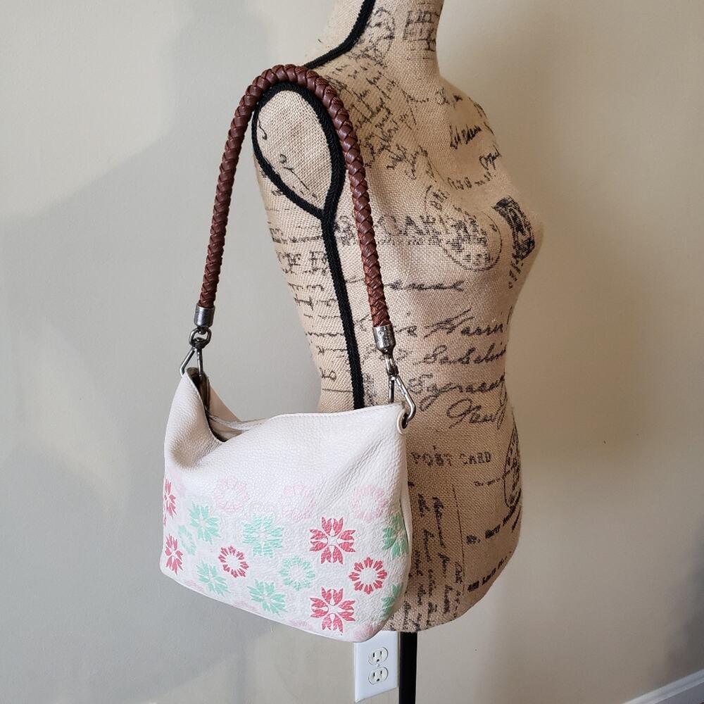 The Sak indio ivory floral leather shoulder bag multi color flower - Picture 13 of 13